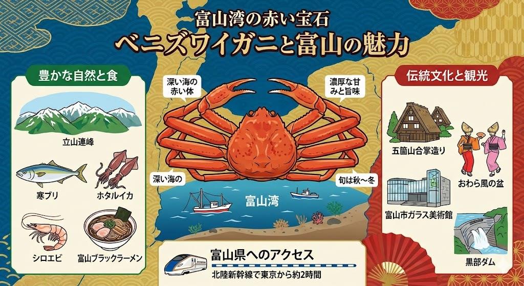 ベニズワイガニと富山の魅力