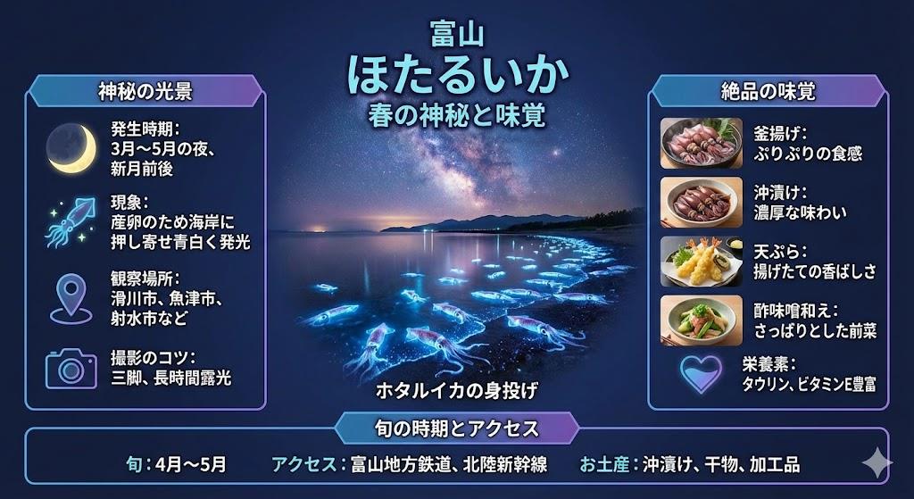 ほたるいか富山で楽しむ春の神秘と味覚